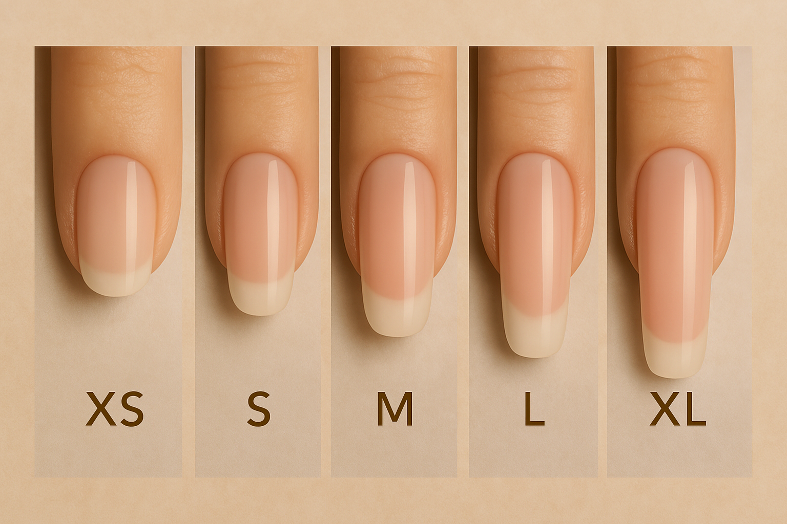 Guide des tailles d’ongles
